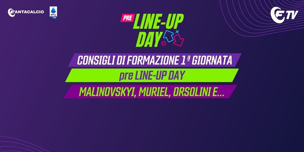 Live Pre Line Up Day Consigli Di Formazione Giornata